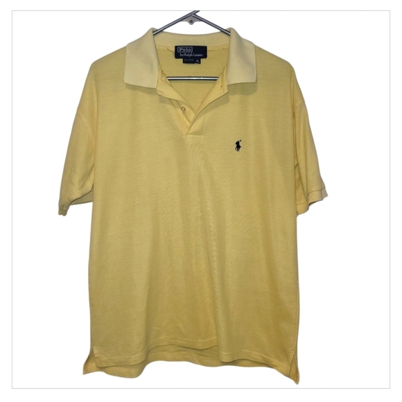 Polo Ralph Lauren Other - 6/30 Polo Ralph Lauren Yellow Polo Shirt Mens XL Classic Short Sleeve Logo